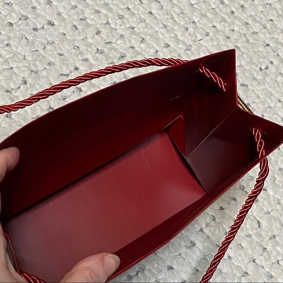 CARTIER Authentic Iconic Red Gift Shopper Bag NEW! 8" 7" Jewelry bangle wallet - Picture 2 of 4